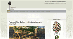 Desktop Screenshot of piedmontpinecoffins.com